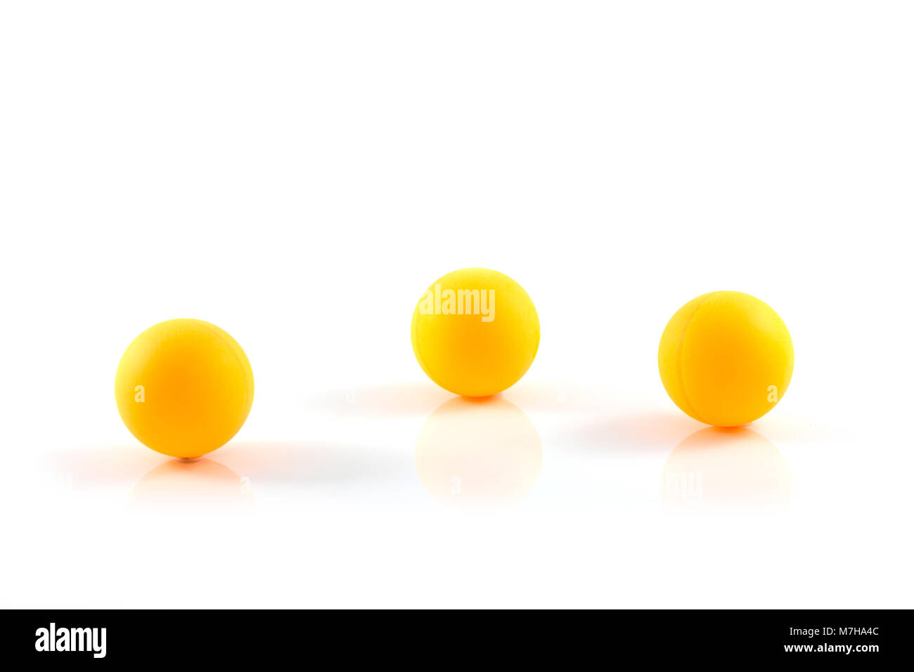 Table tennis orange ball isolated on white Stock Photo Alamy