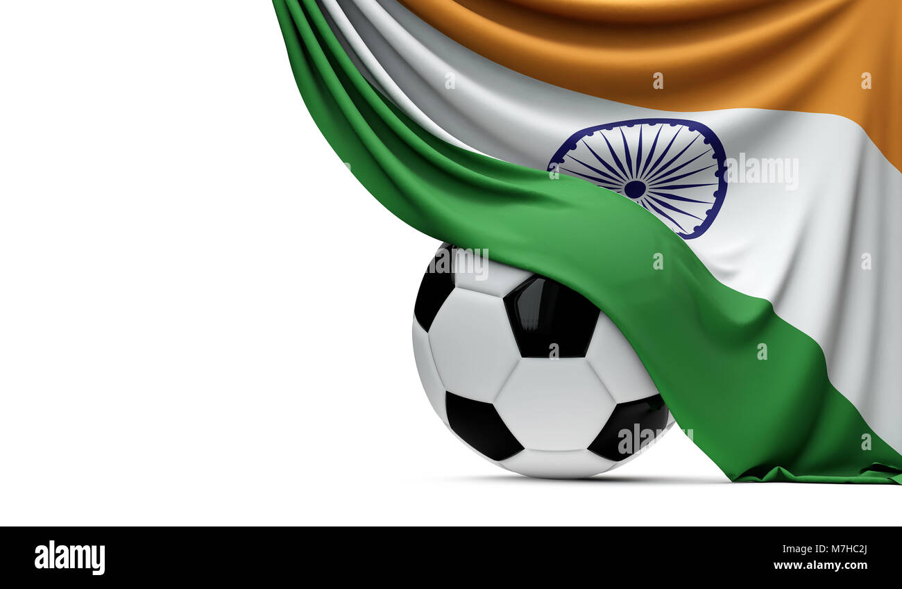 Xin chào! Bạn có yêu thích môn bóng đá không? Hãy xem hình ảnh này với quả bóng đá cờ líp Ấn Độ. Nhìn sóng gió của quả bóng khiến cho trận đấu trở nên hưng phấn hơn bao giờ hết. Hãy cảm nhận không khí của trận đấu cùng với chúng tôi!