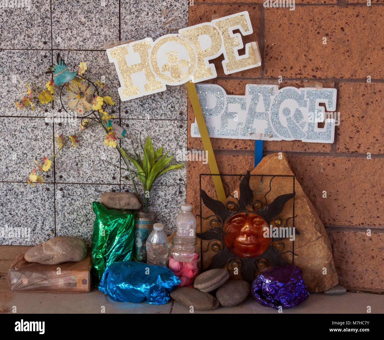 shrine at San Ysidro cemetery, New Mexico Stock Photo Alamy
