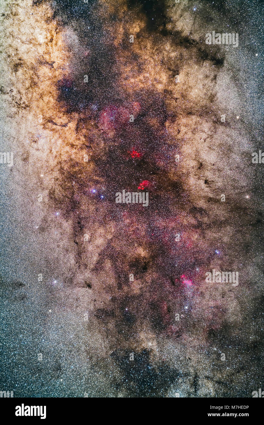Milky Way in the Tail of Scorpius Stock Photo