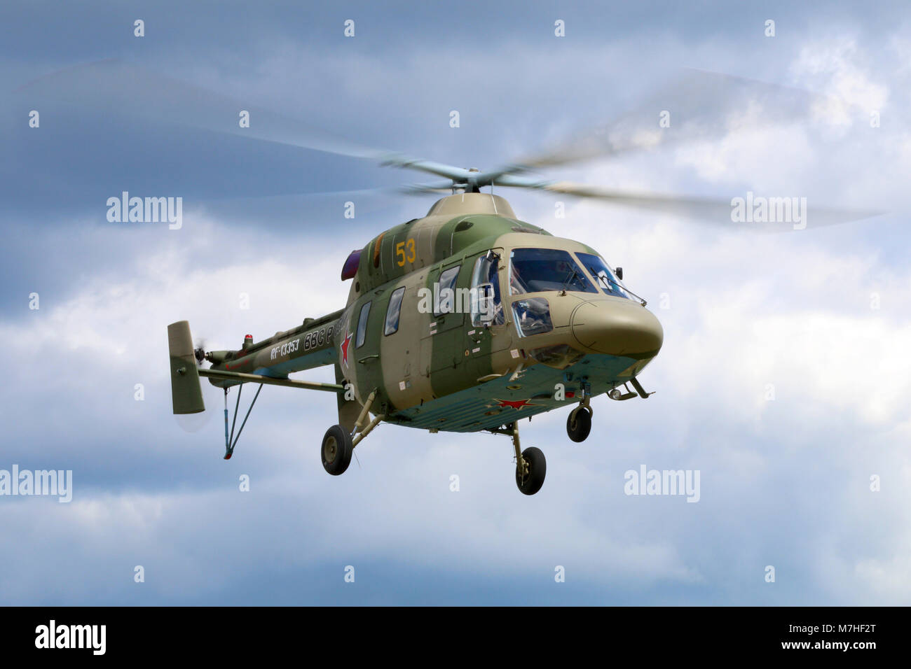 Kazan Ansat multifunctional helicopter of the Russian Air Force Stock Photo  - Alamy