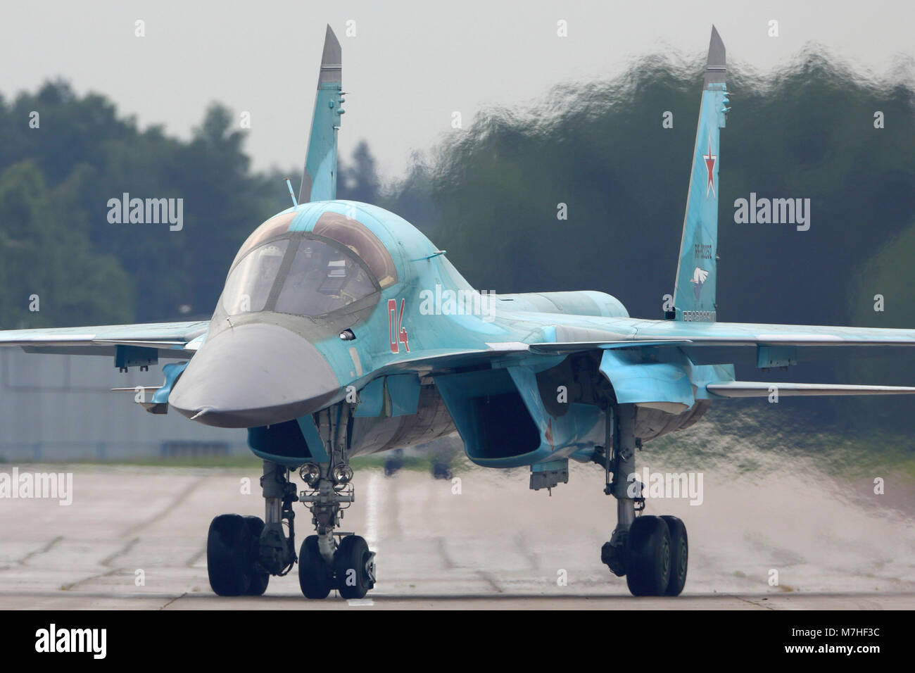 Su-34 Attack Airplane Of The Russian Air Force Stock Photo - Alamy