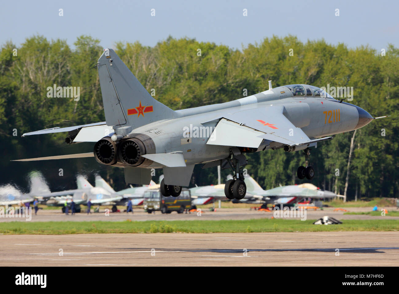 JH-7A FBC-1 Flying Leopard of Chinese Air Force. Stock Photo