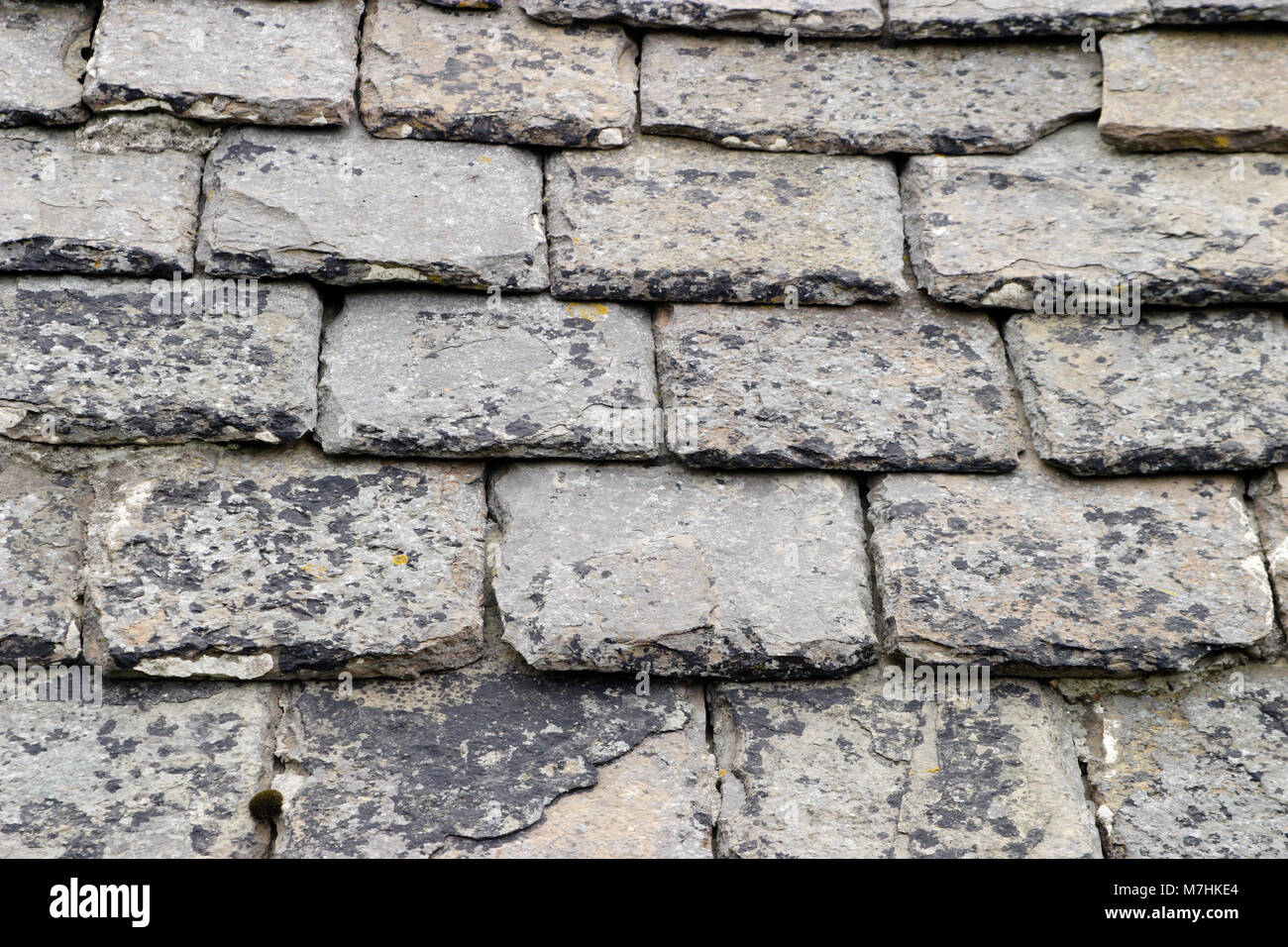 Roof shale on a old house Stock Photo Alamy