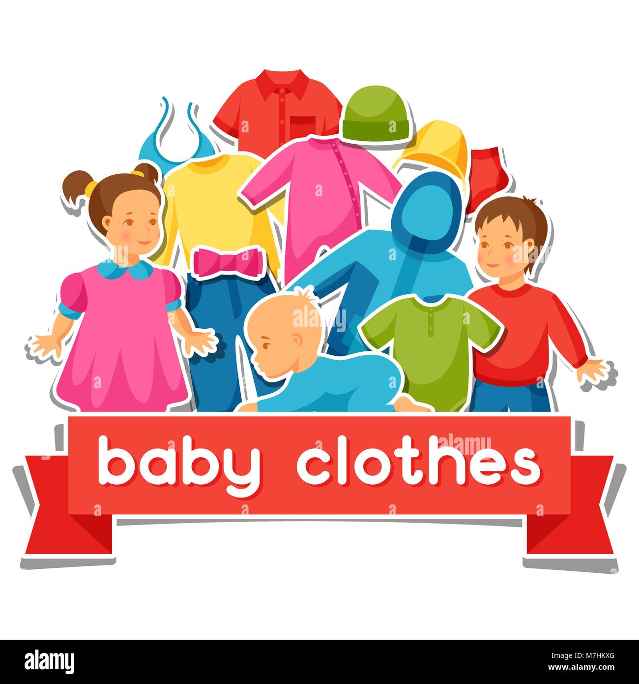 Clothing items Stock Vector Images - Alamy