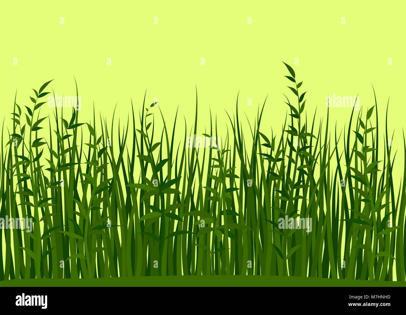Grass and Leaves Seamless Stock Vector Image & Art - Alamy