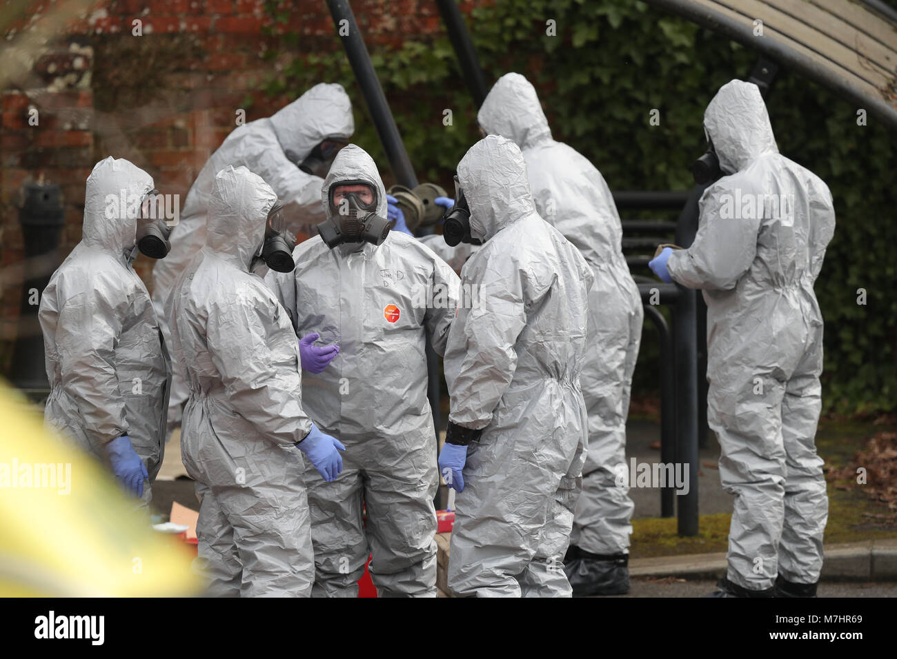 Military Personnel In College Street Car Park In Salisbury As