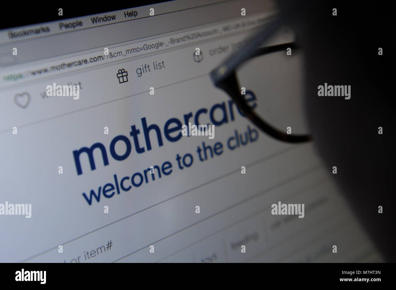 The Mothercare website Stock Photo Alamy