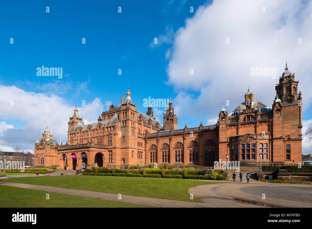 External view of Kelvingrove  Art Gallery and Museum in Kelvingrove Park, Glasgow, Scotland, united Kingdom Stock Photo