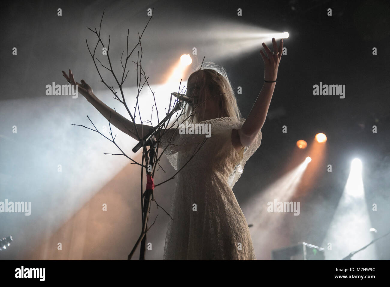 San Francisco, USA. 09th Mar, 2018. Myrkur performs on March 9, 2018 at the Regency Ballroom in San Francisco, California. Credit: The Photo Access/Alamy Live News Stock Photo