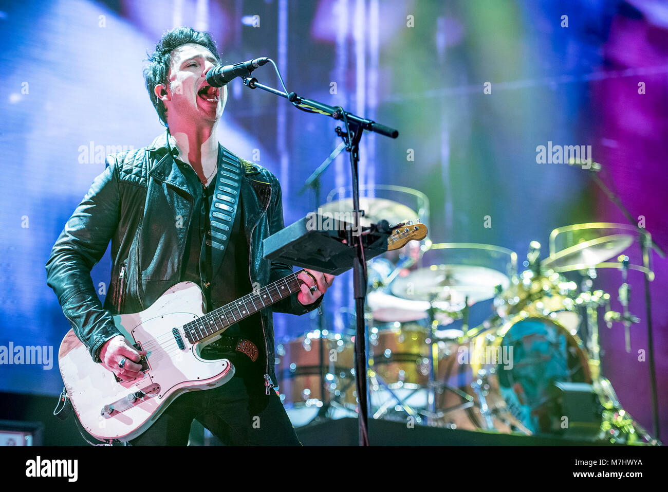 Leeds, UK. 10th March 2018. Kelly Jones, Richard Jones, Adam Zindani and Jamie Morrison of Welsh rock band Stereophonics perform at the Leeds First Direct Arena  10/03/2018 Credit: Gary Mather/Alamy Live News Stock Photo