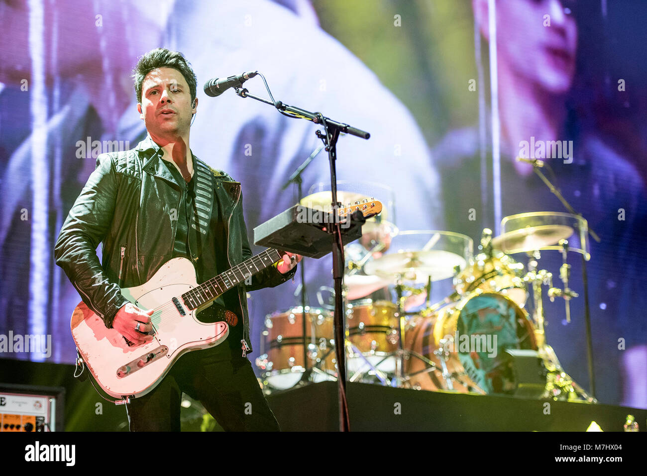 Leeds, UK. 10th March 2018. Kelly Jones, Richard Jones, Adam Zindani and Jamie Morrison of Welsh rock band Stereophonics perform at the Leeds First Direct Arena  10/03/2018 Credit: Gary Mather/Alamy Live News Stock Photo