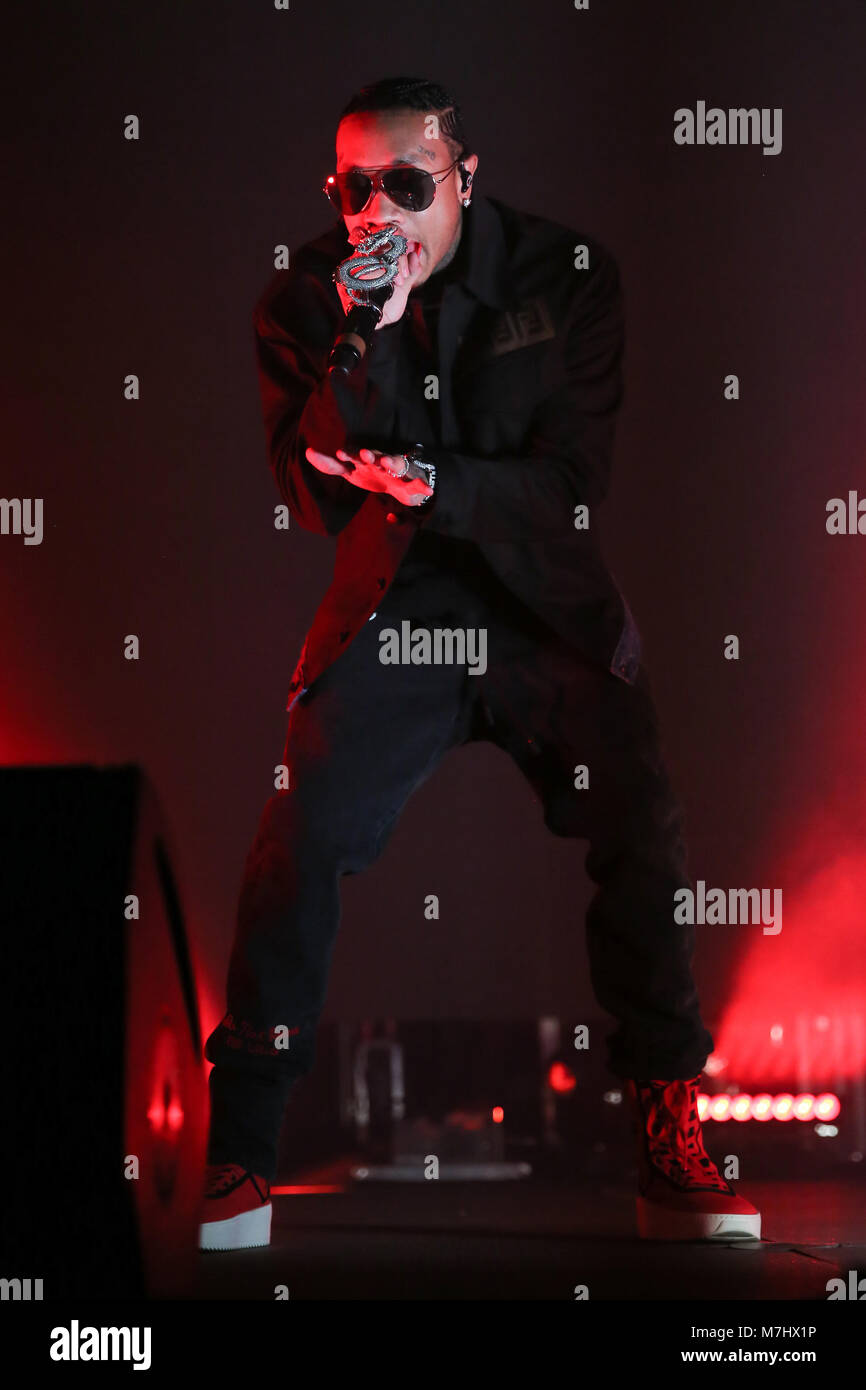 Parramatta, NSW, Australia. 10th Mar, 2018. US Rapper Tyga performing ...