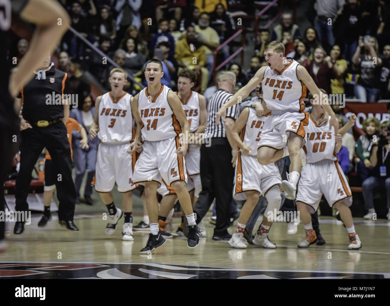 Albuquerque, New Mexico, USA. 10th Mar, 2018. House boys basketball