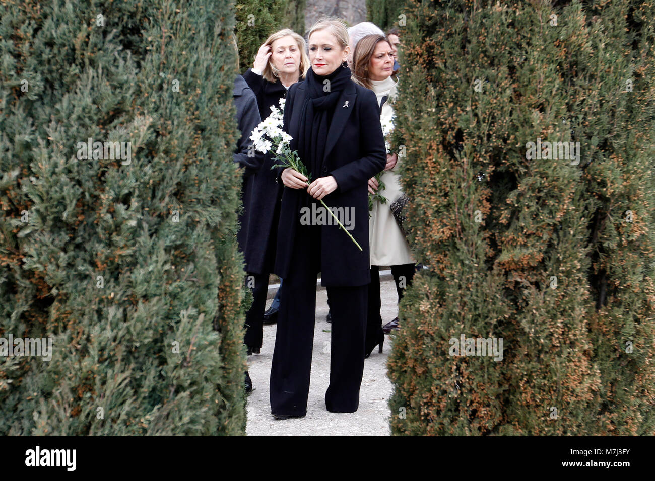 Madrid, Spain. 11th March, 2018.Cristina Cifuentes during a tribute in memory of the victims of the attack of 11-M 2004, at the forest of the Retiro Park on Sunday 11 March 2018. Credit: Gtres Información más Comuniación on line, S.L./Alamy Live News Stock Photo