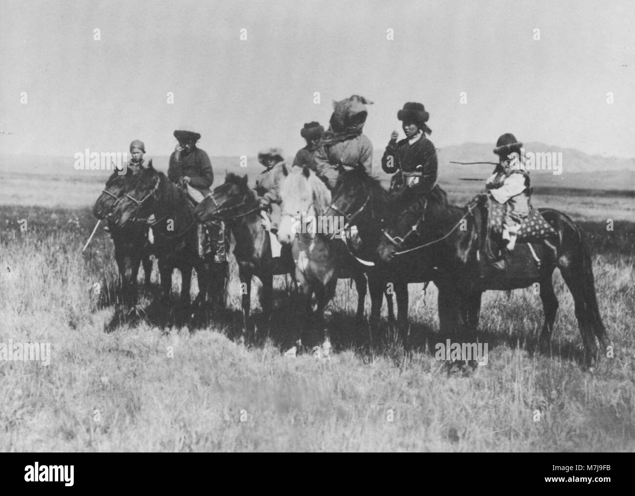 Russischer Photograph um 1900 - Kirgisen (3) (Zeno Fotografie) Stock Photo