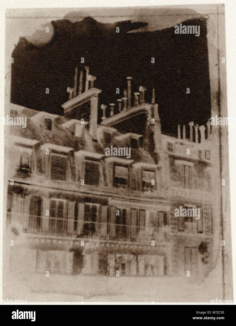 Talbot, William Henry Fox - Blick aus dem Fenster von Talbots Wohnung in der Rue de la Paix, Paris (1) (Zeno Fotografie) Stock Photo
