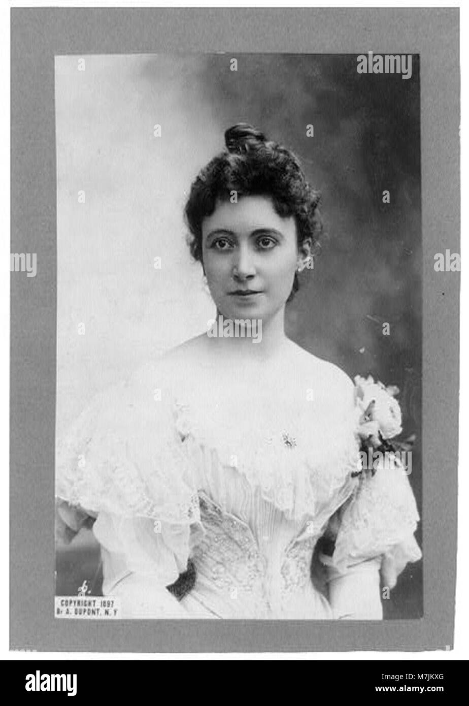 A portrait of Marie Brema, a renowned 19th-century opera singer ...