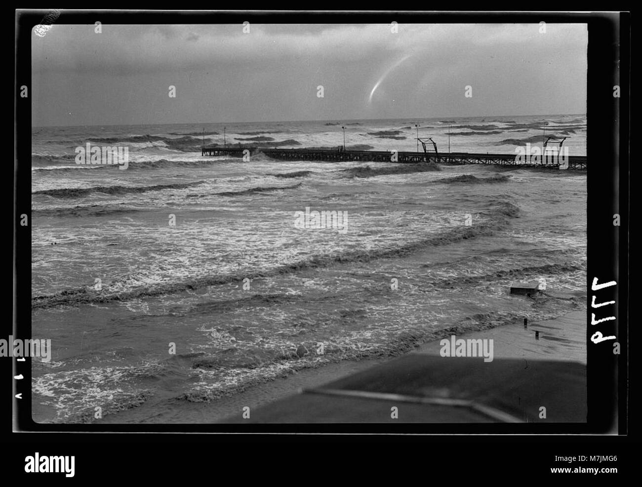 Seaside storm view Black and White Stock Photos & Images - Alamy