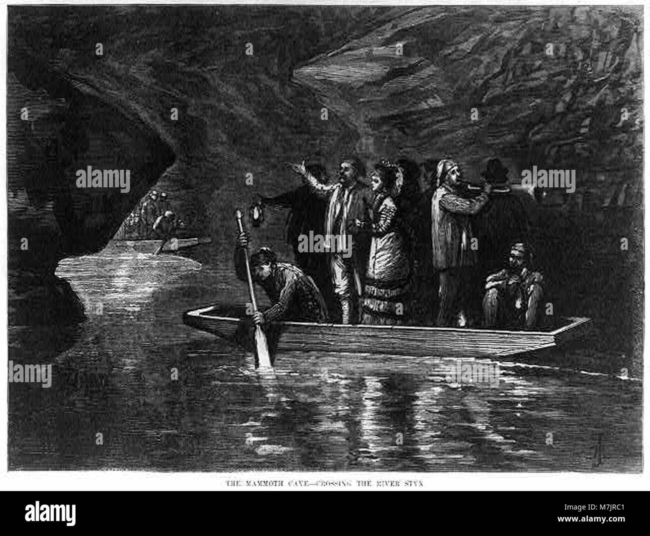 Mammoth Cave, Kentucky- Crossing the River Styx LCCN2002707269 Stock Photo
