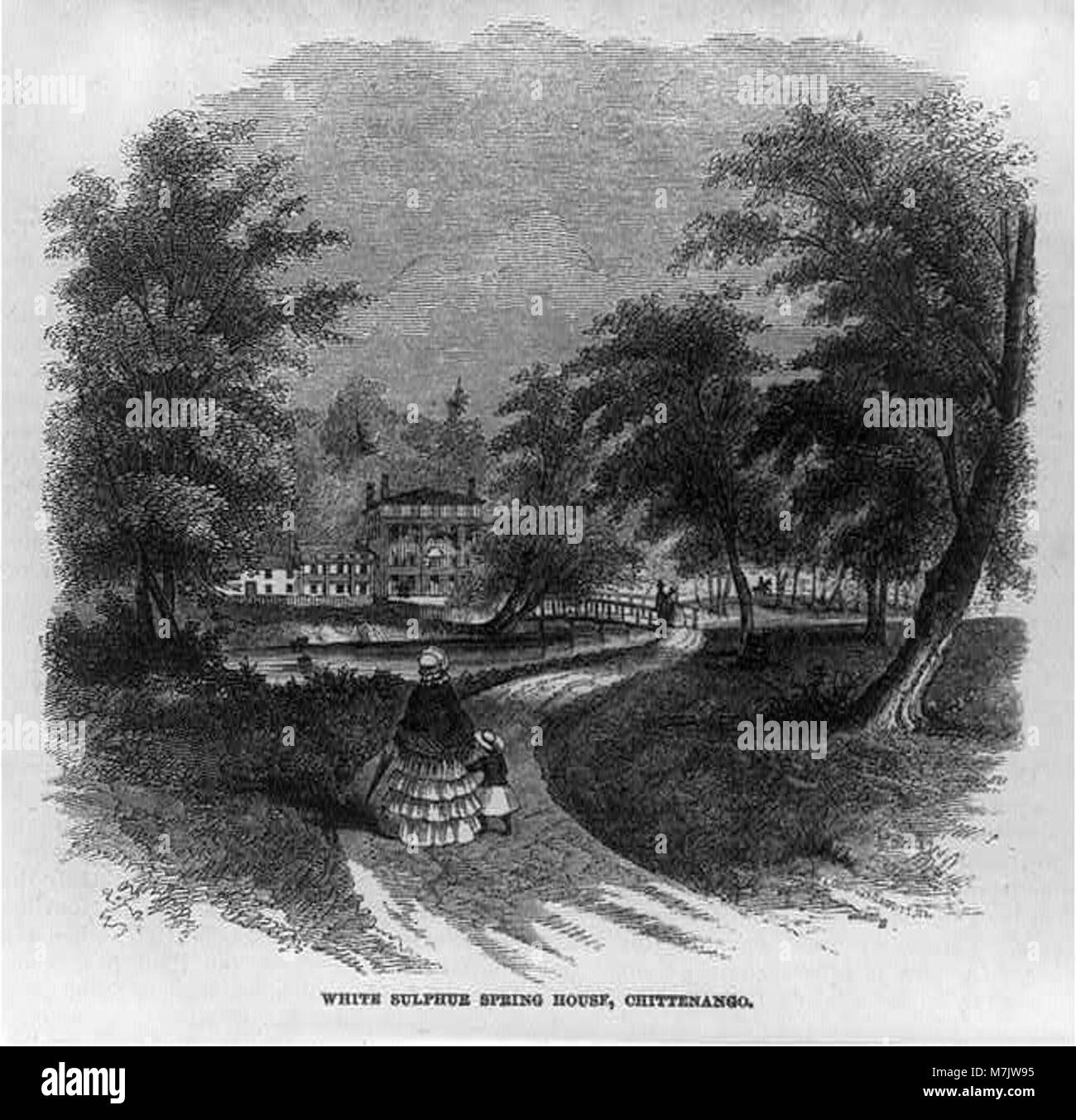 White Sulphur Spring House, Chittenango, New York LCCN2002709354 Stock