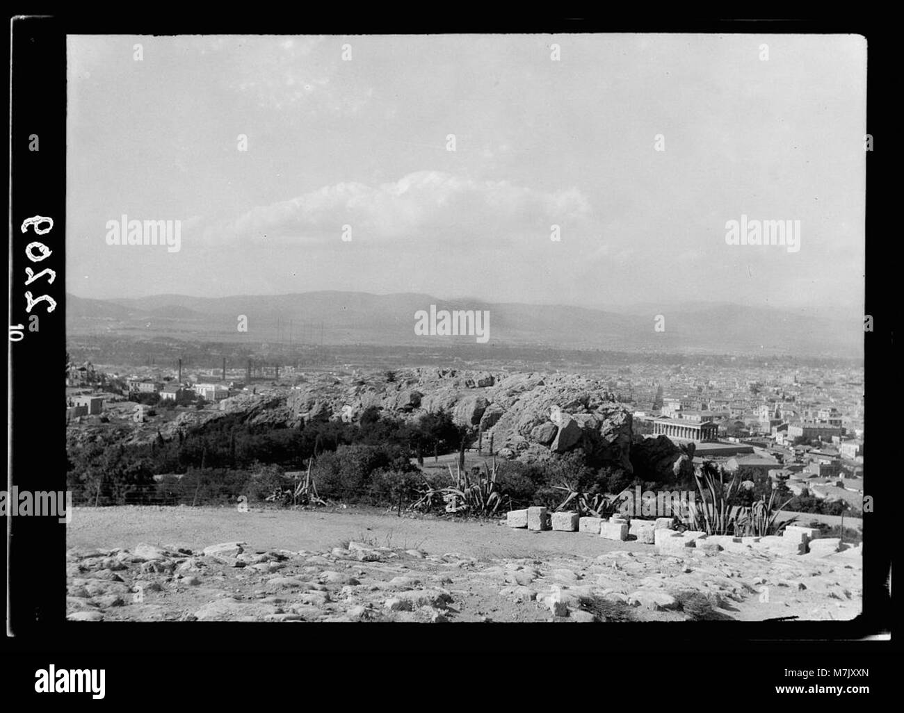 Athens. Mars Hill and Athens from the Acropolis LOC matpc.15129 Stock Photo