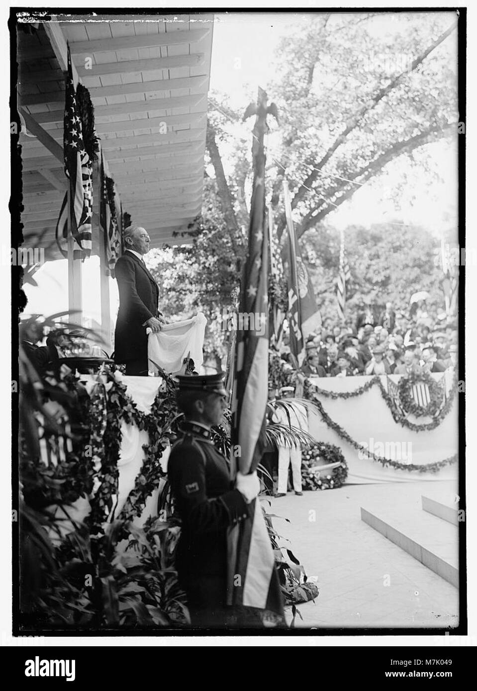 BARRY, JOHN. COMMODORE, U.S.N. HIS STATUE UNVEILED, MAY 16, 1914. PRESIDENT WILSON SPEAKING LCCN2016865560 Stock Photo