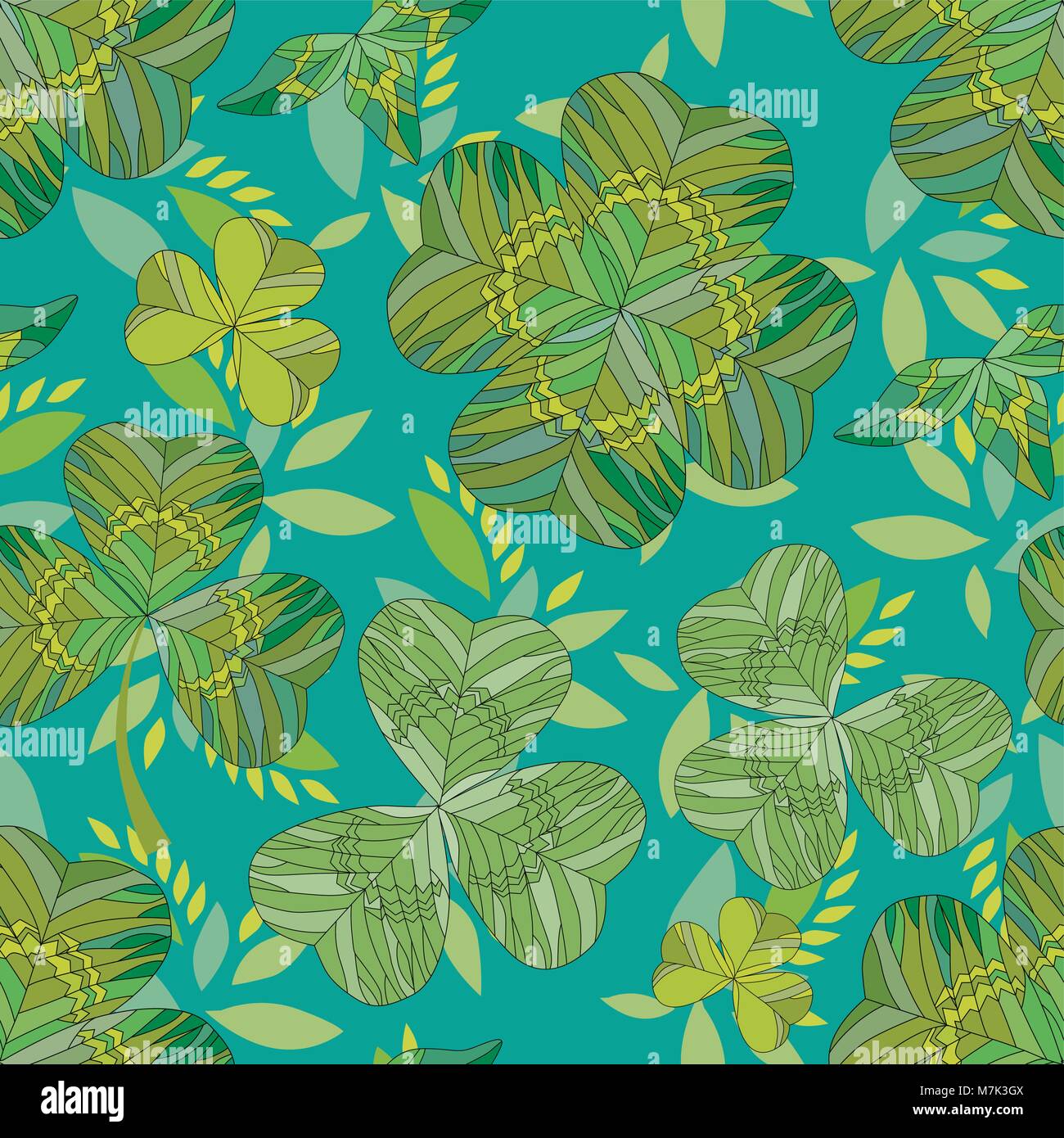 Clover background. Seamless pattern Stock Vector Image & Art - Alamy