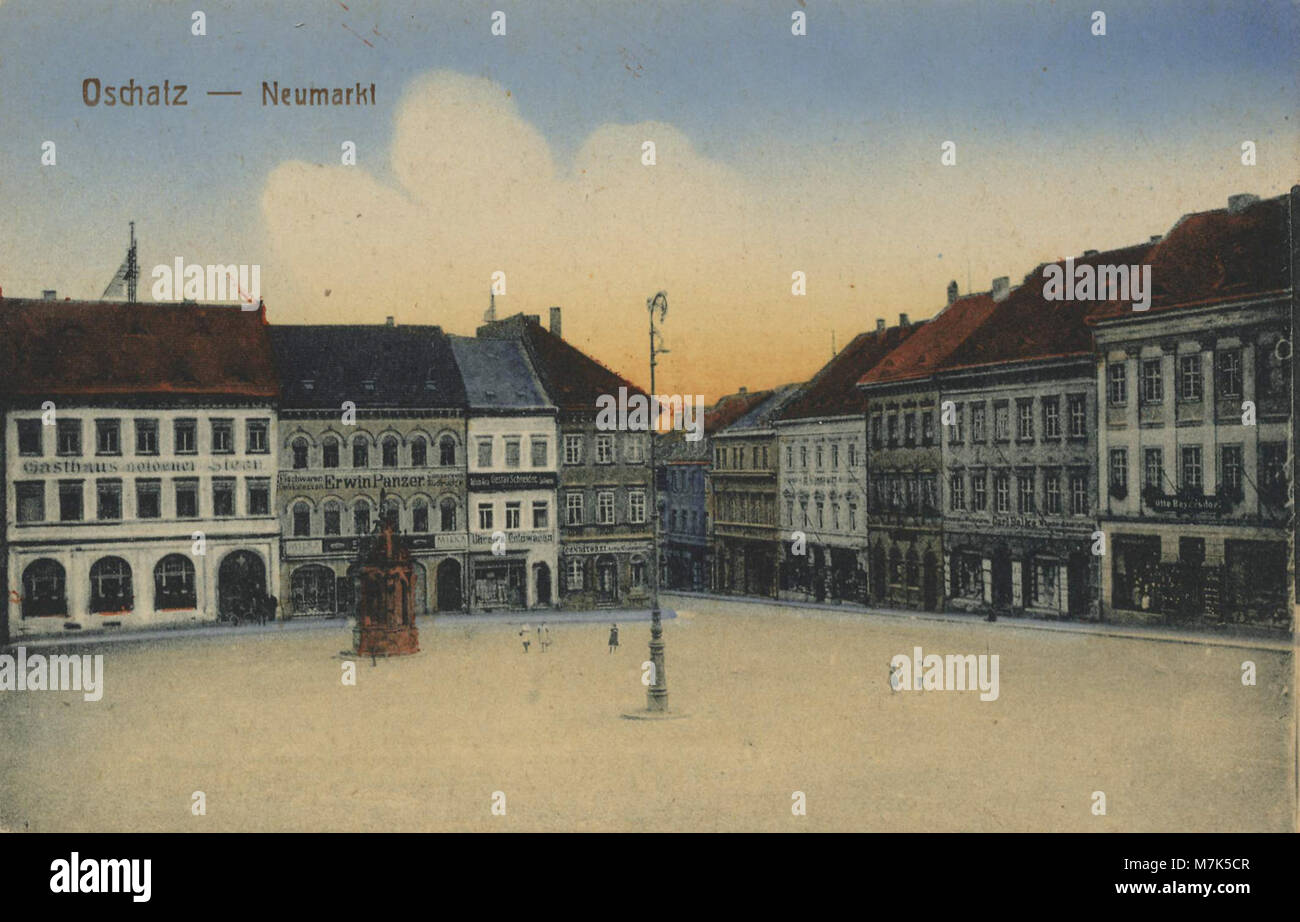 Oschatz, Sachsen Neumarkt (2) (Zeno Ansichtskarten Stock Photo Alamy