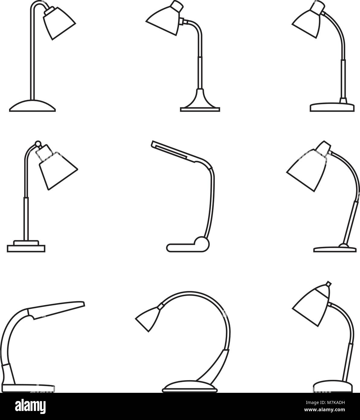 Desk light lamp icon hires stock photography and images Alamy