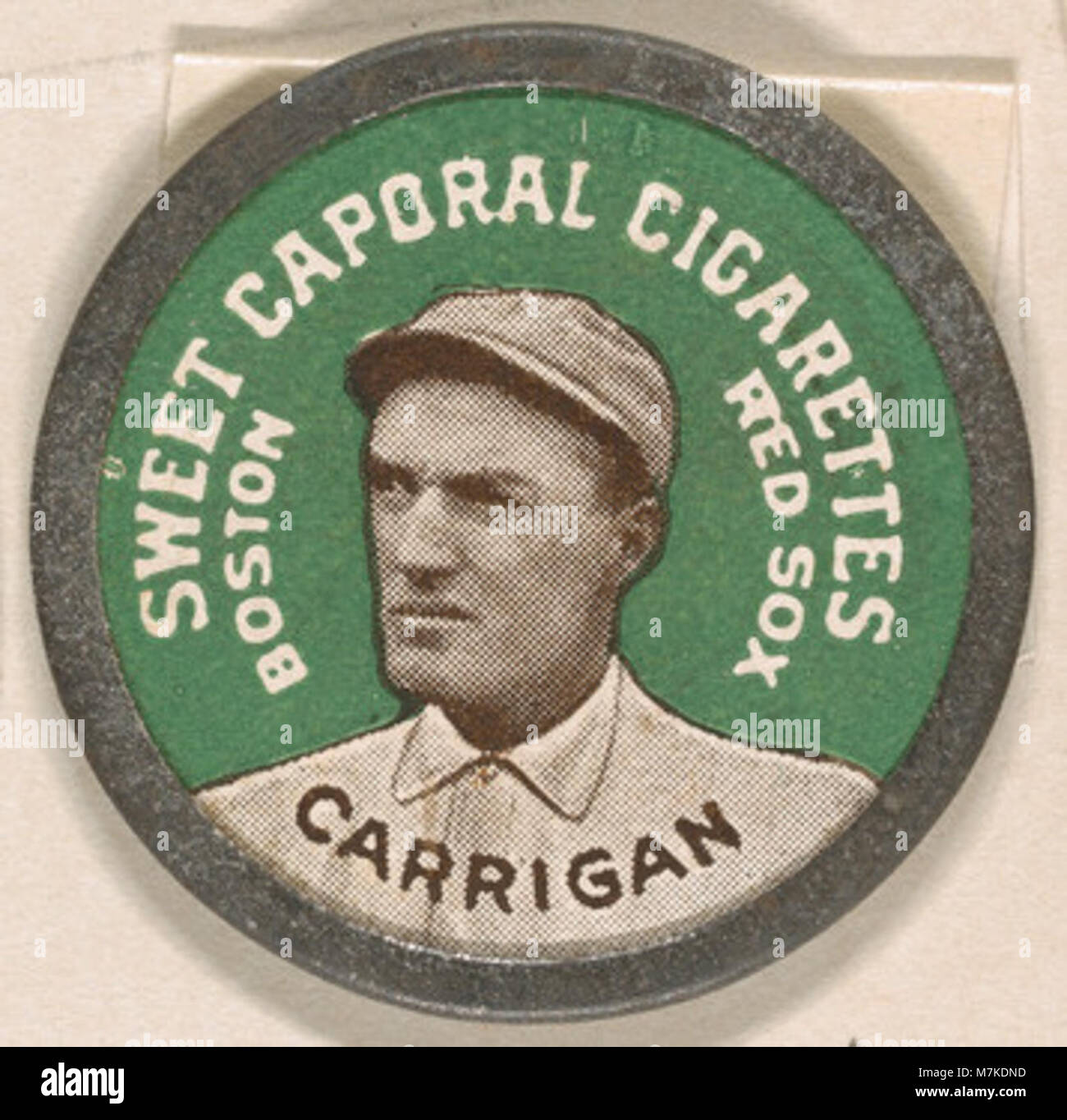 Carrigan, Boston Red Sox (green), from the Domino Discs series (PX7), issued by Kinney Brothers MET DP869242 Stock Photo