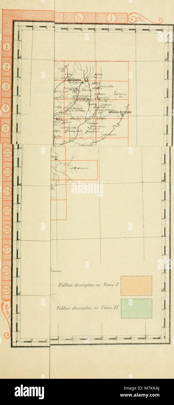 A nova carta chorográphica de Portugal (1909) (14590343920) Stock Photo