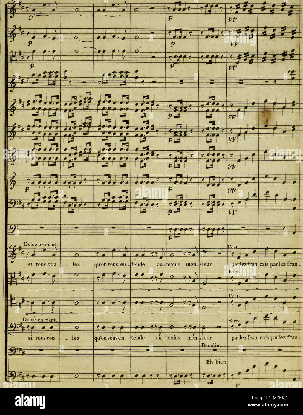 Operatic Style A scene from the 1817 one-act comic opera 'Bayard,' set in Mézières ...