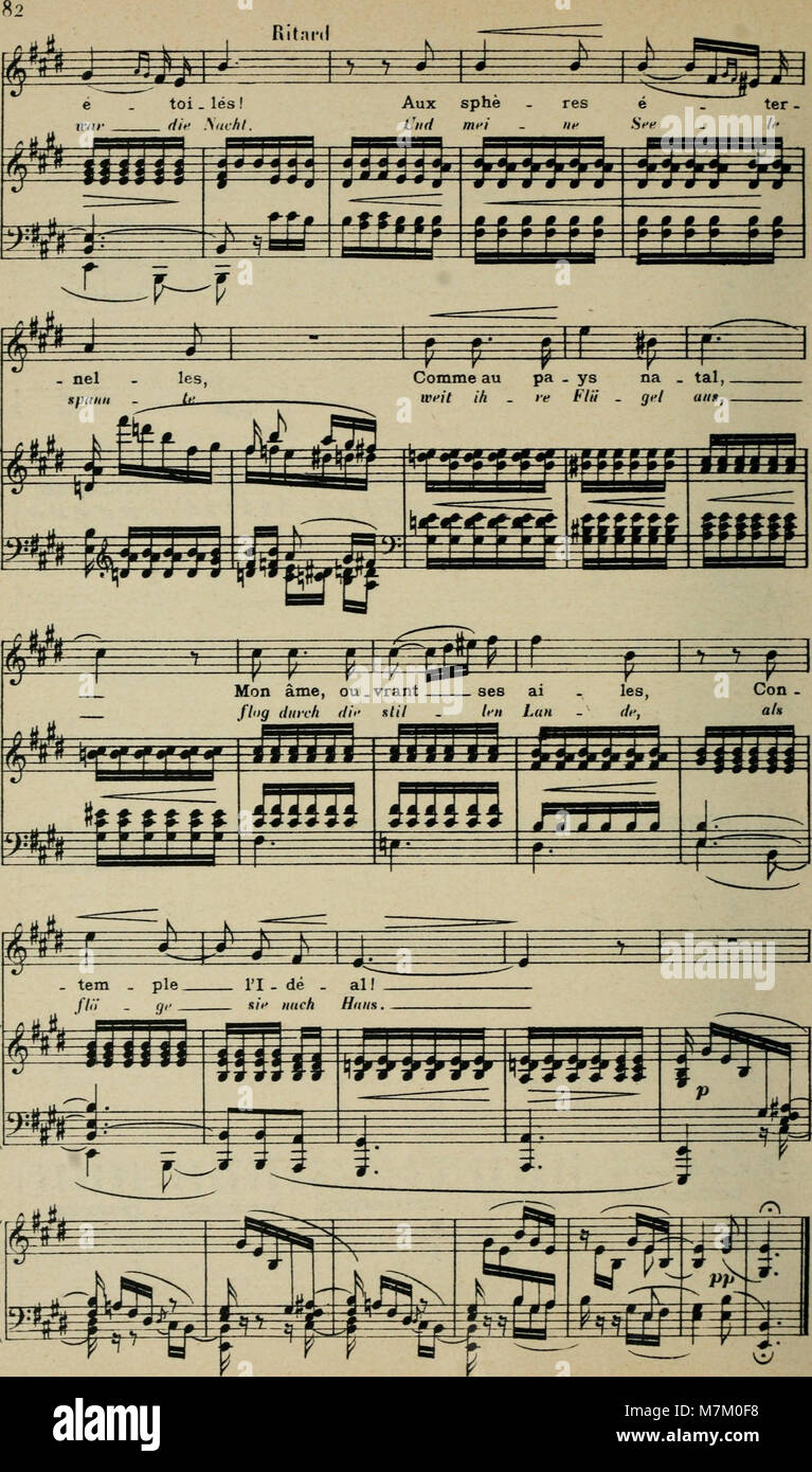 50 mélodies - chant et piano (1895) (14594039808) Stock Photo
