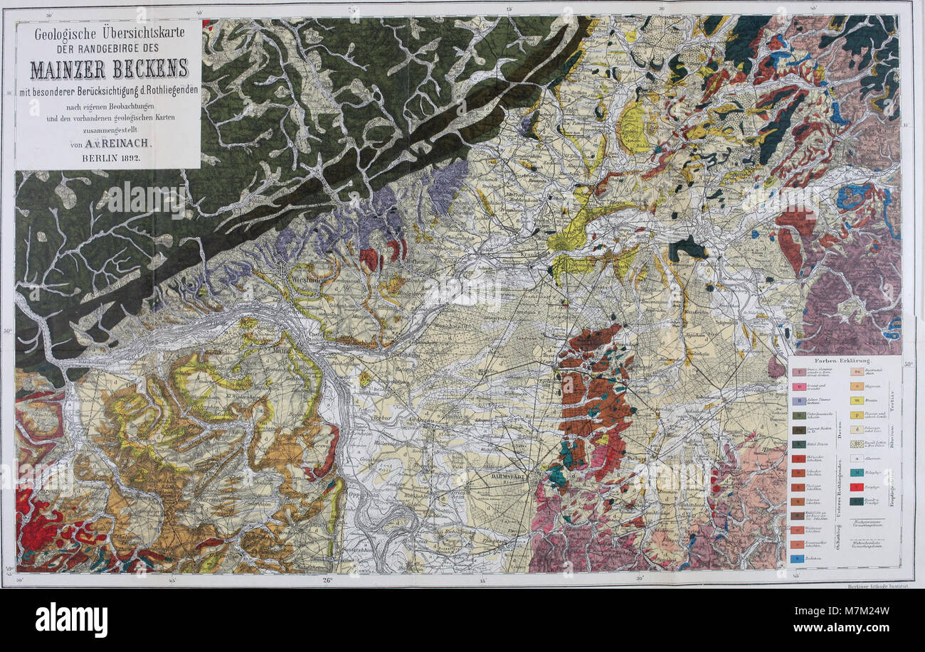 Abhandlungen zur geologischen Specialkarte von Preussen und den Thüringischen Staaten (1892) (16146615524) Stock Photo
