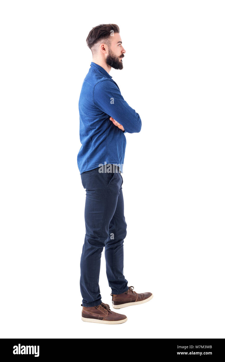Man walking side view arms hi-res stock photography and images - Alamy