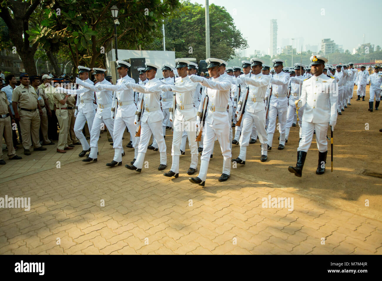 Soldiers March in a Parade Stock Photo - Alamy