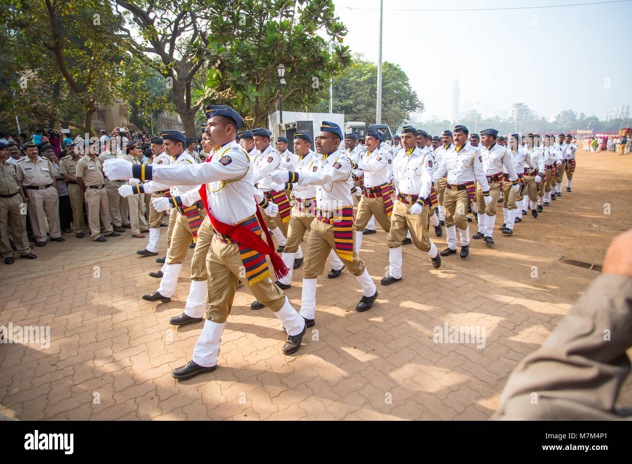 Soldiers March in a Parade Stock Photo - Alamy