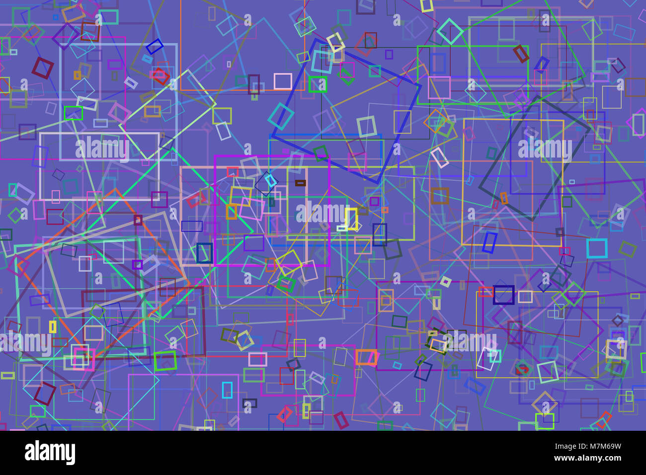 Random square & rectangle shape, digital generative art for design ...