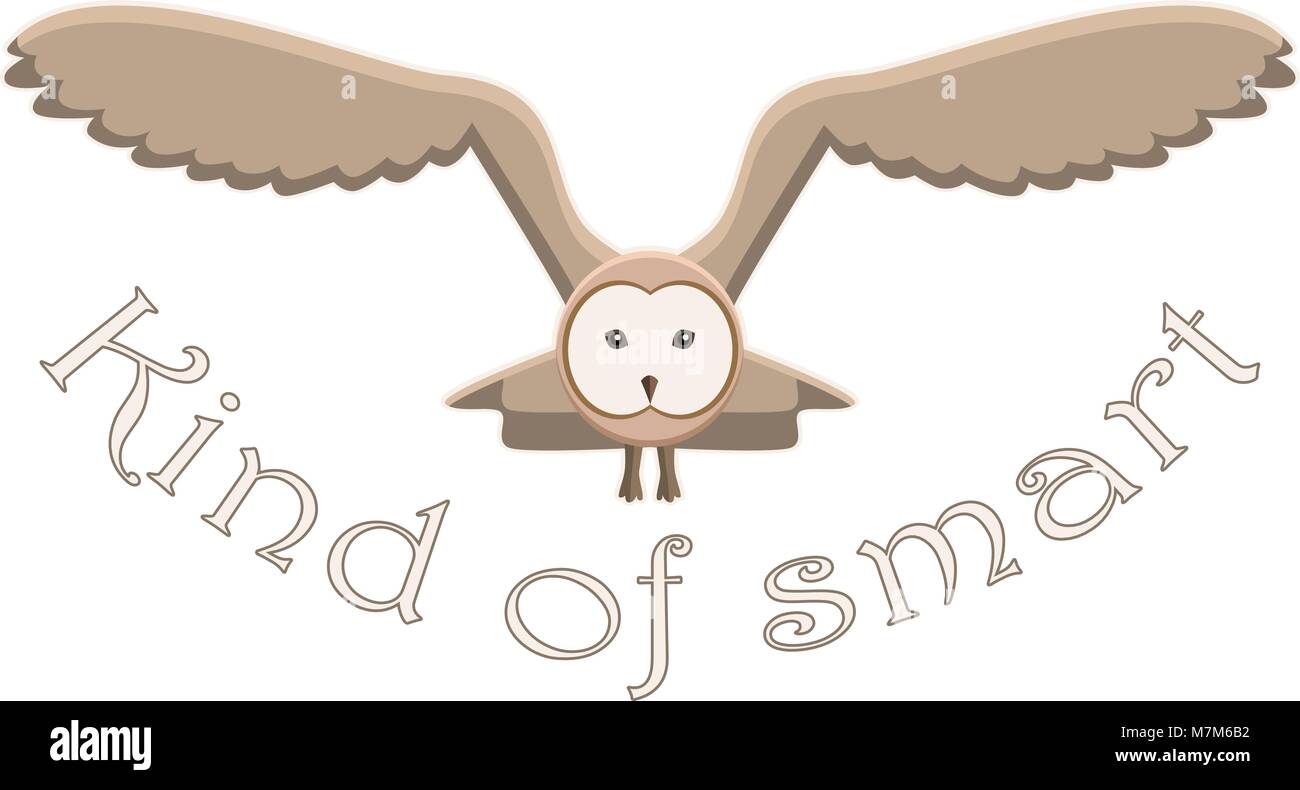 Kind of smart owl idiom, vector Stock Vector Image & Art - Alamy