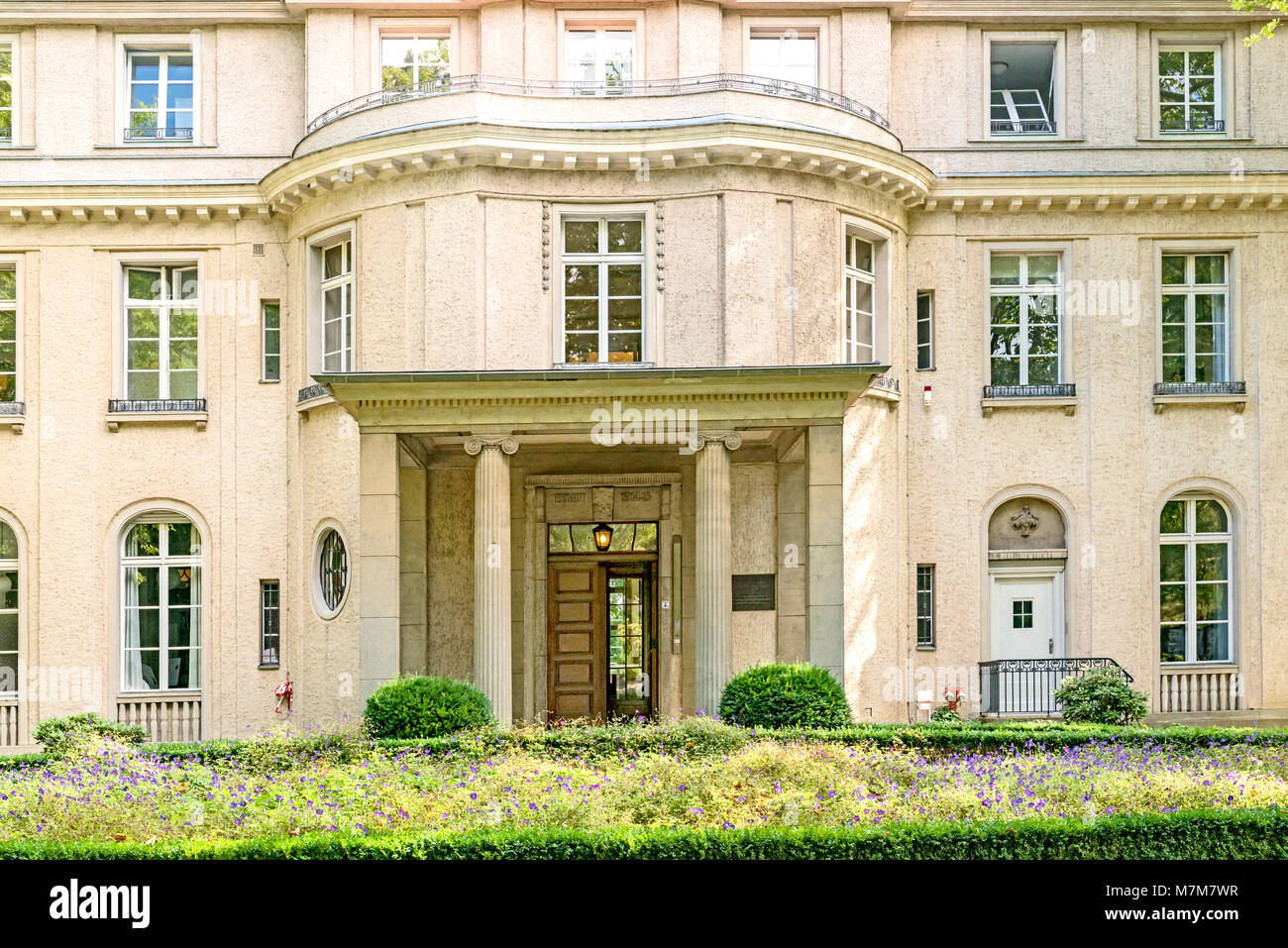 Berlin (Germany): Wannsee Villa, location of the Wannsee Conference 20th January 1942: Haus der Wannsee-Konferenz Stock Photo