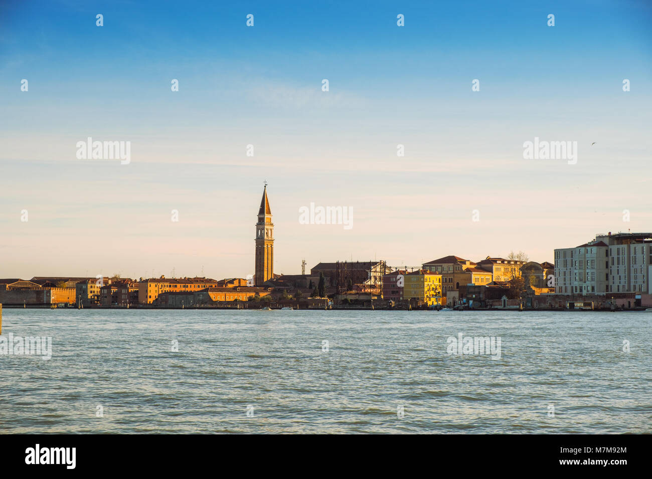 Beautiful panoramic view of Venice, view from the seaside. Italy Stock ...