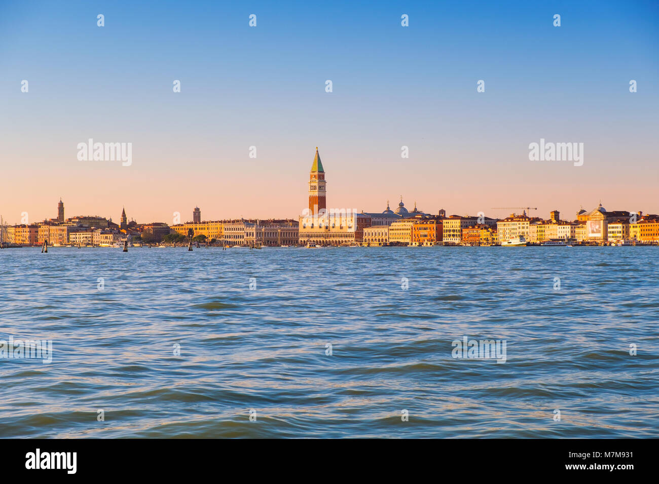 Beautiful panoramic view of Venice, view from the seaside. Italy Stock ...
