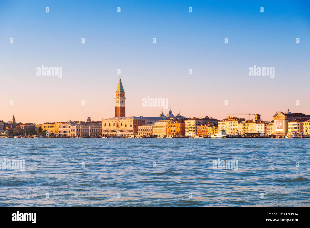 Beautiful panoramic view of Venice, view from the seaside. Italy Stock ...