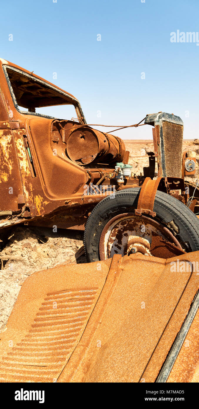in danakil ethiopia africa in the old abandoned italian village colony