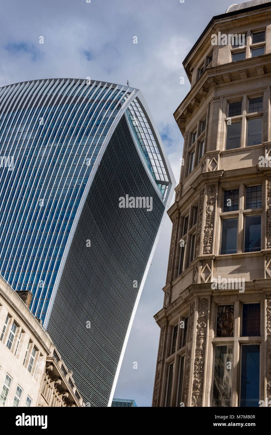the walkie talkie office building in the square mile or the city of