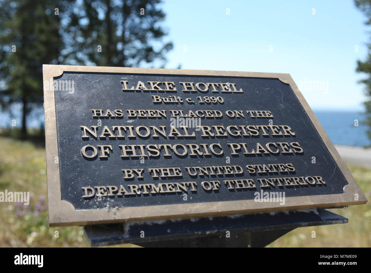Lake Hotel, National Register of Historic Places plaque Lake Hotel
