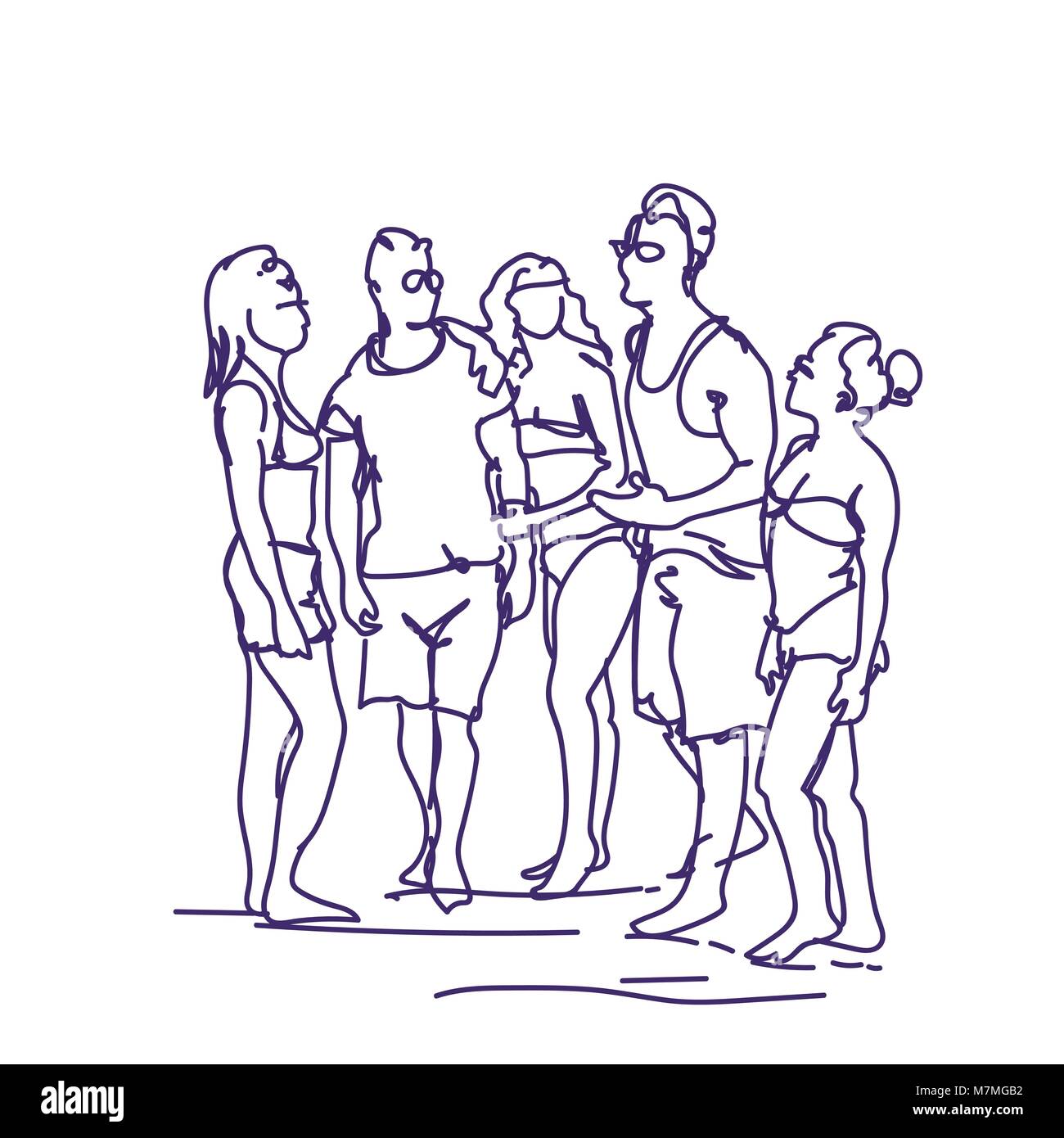 https://c8.alamy.com/comp/M7MGB2/group-of-sketch-people-talking-standing-together-doodle-men-and-women-M7MGB2.jpg