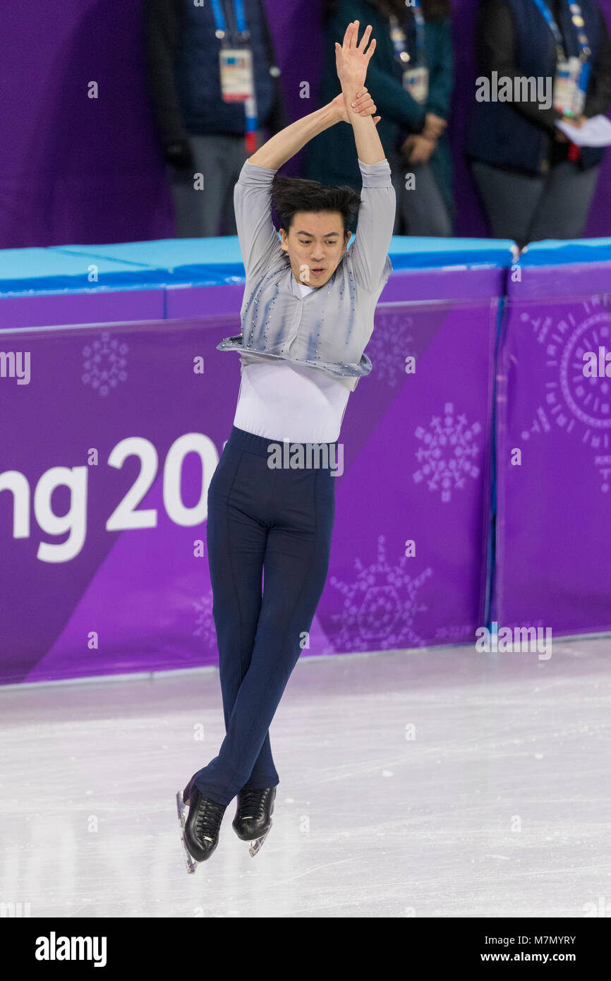 Vincent Zhou (USA) competing in the Figure Skating Men,s Short
