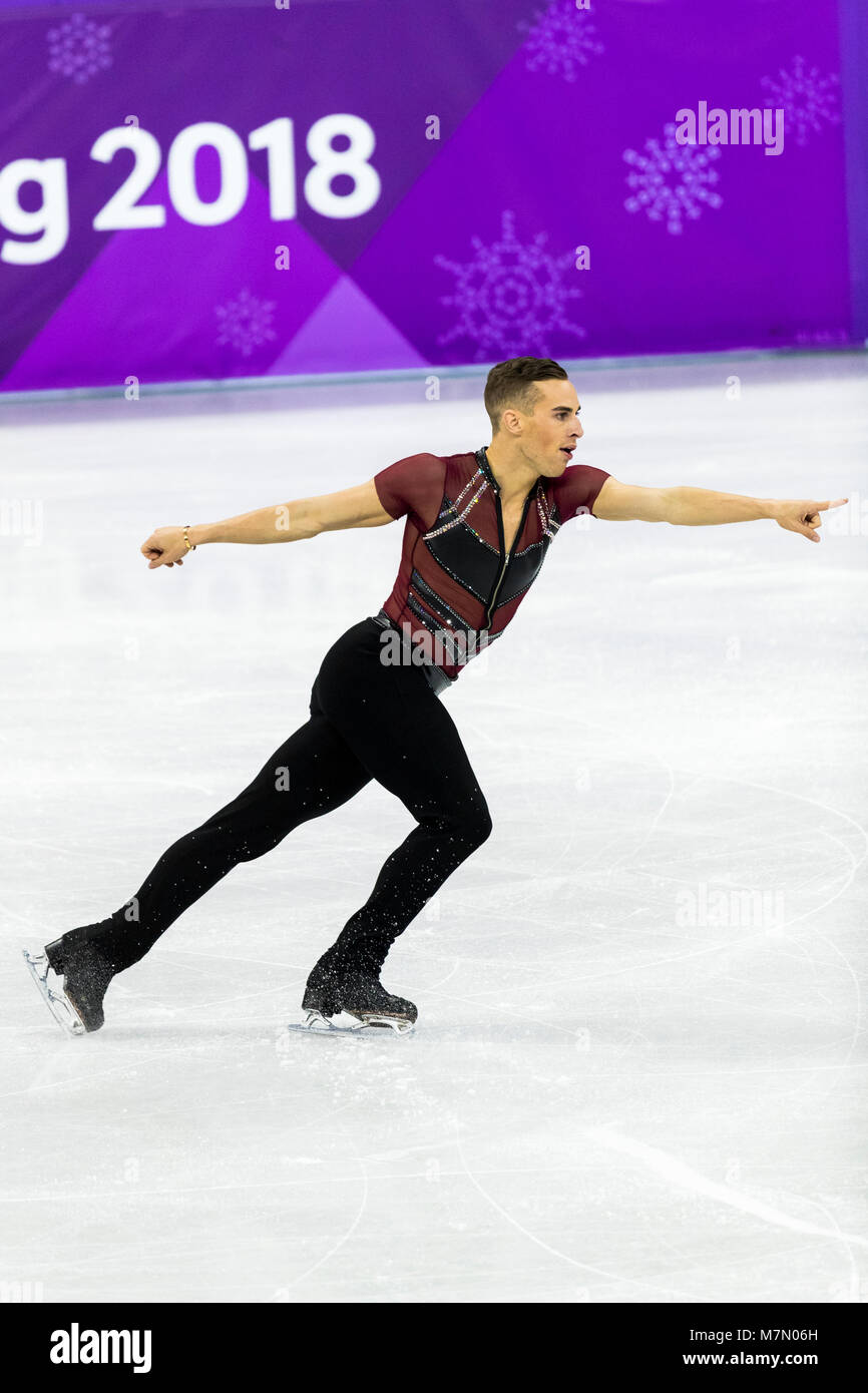 Adam Rippon (USA) competing in the Figure Skating Men,s Short
